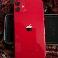 آیفون ۱۱ نرمال به رنگقرمز حافظه ۱۲۸ پلمپ پلمپ