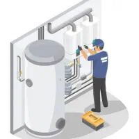 تعمیر کامل انواع آبگرمکن ایستاده
