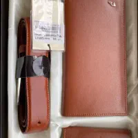 ست کیف و کمربند مردانه چرم مشهد