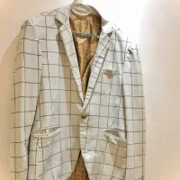کت سفید چهارخونه برند ورساچه|لباس|رشت, جماران|دیوار