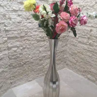 گلدان چوبی همراه گل مناسب پذیرایی|گل مصنوعی|ارومیه, |دیوار