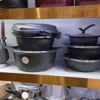 سرویس قابلمه 20 پارچه چدن گرانیت کره ای با ارسال|ظروف پخت‌وپز|مشهد, شهید آوینی|دیوار