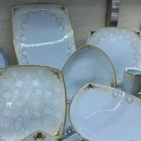 سرویس غذاخوری چینی ۱۲ نفره نو آکبند مناسب جهیزیه