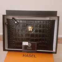 کیف دستی ورساچه چرم طبیعی گاوی طرح کروکدیل|کیف، کفش، کمربند|تهران, شهرک آپادانا|دیوار