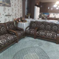 مبل ۷ نفره با چوب چنار محکم و نشیمن راحت|مبلمان خانگی و میز عسلی|شاهین‌شهر, حافظ جنوبی|دیوار