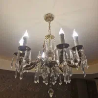 لوستر برنجی شیک|لوستر و چراغ آویز|ساری, |دیوار