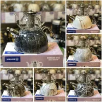 کف بازار قوری کتری  چای ساز سماور طرح سنگ چایساز