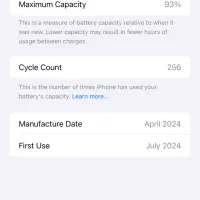 آیفون ۱۵ پرومکس مشکی ۲۵۶ zaa