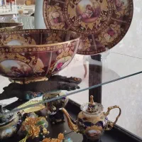 بوفه دو تکه چوبی|بوفه، ویترین، کنسول|بروجرد, |دیوار