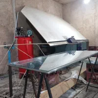 دستگاه اسپیسر شیشه و پمپ باد