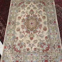 فرش تبریز تمام ابریشم دست باف در حد نو