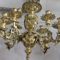 لوستر برنز نو چهار شاخه   استفاده نشده|لوستر و چراغ آویز|تبریز, |دیوار