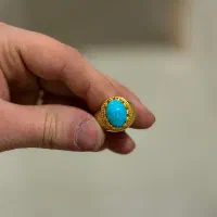 انگشتر‌ فیروزه ای نیشابور فاخر