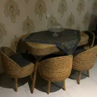 میز حصیری چهار نفره