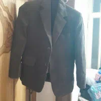 کت شلوار مخمل پسرانه و کفش خارجی