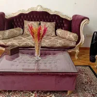 سرویس مبلمان و ناهارخوری به همراه پرده