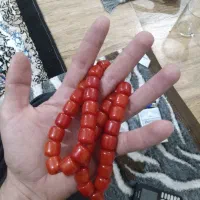 تسبیح صندلوس مرجان کهنه درشت