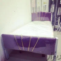 تخت یک نفره فلزی خسروی ( نوار طلایی )