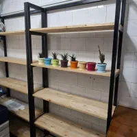 کتابخانه چوب روسی و فلز سفارشی