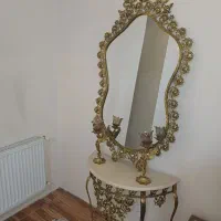 آینه شمعدان برنجی