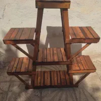 فروش استند چوبی گلدان و گل