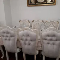 مبلمان ۹نفره و نهارخوری وپرده ست|مبلمان خانگی و میز عسلی|تهران, دریاچه شهدای خلیج فارس|دیوار