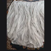 دو عدد پرده یکی پلیسه دار یکی ریش دار|پرده، رانر، رومیزی|ماکو, |دیوار