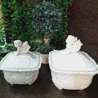 ظروف سرومه ای۰سبد چینی ۰والتر۰پیوتر۰لمونژظرف قدیمی