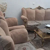 مبلمان استیل ۷ نفره چوب راش
