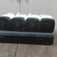 ۴عدد دوربین هایک ویژن + دستگاه ۴ کانال و آداپتور|دوربین مداربسته|نکا, |دیوار