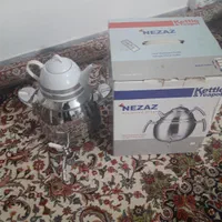 ست کتری و قوری نزاز کد ۴۰۴۰ با رنگ بندی سفید|قوری، کتری، قهوه‌ساز دستی|سنندج, |دیوار