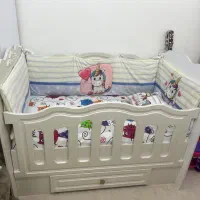 تخت کودک وروتختی همراه تشک|تخت و صندلی بچه|اسلامشهر, شهرک مهدیه|دیوار