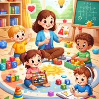 کلاس‌های درسی ابتدایی (ریاضی،املا،فارس)در آموزشگاه