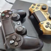 ps4 slim 1tra دیسک خور همراه بازی دو دسته|کنسول، بازی ویدئویی و آنلاین|رویان, |دیوار