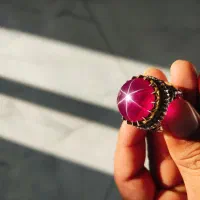 انگشتر نقره یاقوت استار فوق کلکسیونی رکاب علیخانی|جواهرات|اردبیل, |دیوار