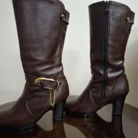 2جفت چکمه چرم قهوه ای و عسلی سایز 38|کیف، کفش، کمربند|تهران, باغ فیض|دیوار