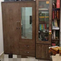 فروش دو کمد کتابخانه و کمد لباس نو|تخت و سرویس خواب|لار, |دیوار