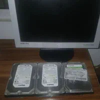 هارد۲ترا،۲عدد هارد ۳۲۰گیگ،فلش۶۴،مانیتور