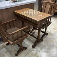 میز شطرنج و تخته تمام چوب راش|مبلمان خانگی و میز عسلی|پرند, فاز ۲|دیوار