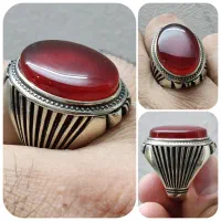 انواع انگشتر عقیق خراسان -رکاب ورشو ( نقره نیست )