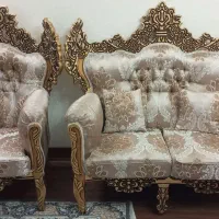 مبل هفت نفره سلطنتی با عسلی