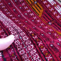 قالیچه دورو تمام ابریشم طبیعی|فرش|بجنورد, |دیوار