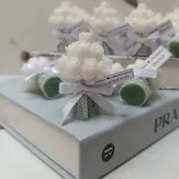 گیفت ست با دسته گل عروس