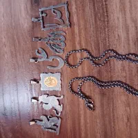 پلاک ها نو و استیل دونه ای ۱۵۰ تومن زنجیر ۱۸۰ تومن