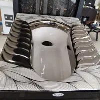 انواع کاسه توالت ایرانی در رنگ و ابعاد مختلف|لوازم سرویس بهداشتی|رشت, حومه رشت|دیوار