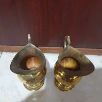 یک جفت پارچ برنجی زیبا|صنایع دستی و سایر لوازم تزئینی|نور, |دیوار
