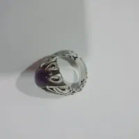 رکاب شبکه نگین عقیق کبود