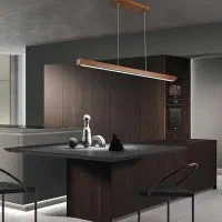 لوستر چوبی خطی مدرن