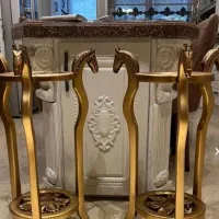 گل میز تمام چوب یک جفت