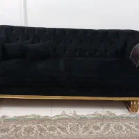 مبلمان مشکی طوسی 8 نفره